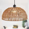 Wovea Rotan Hanglamp – Japandi Geweven Plafondlamp