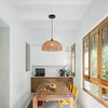 Wovea Rotan Hanglamp – Japandi Geweven Plafondlamp