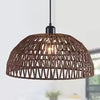 Wovea Rotan Hanglamp – Japandi Geweven Plafondlamp